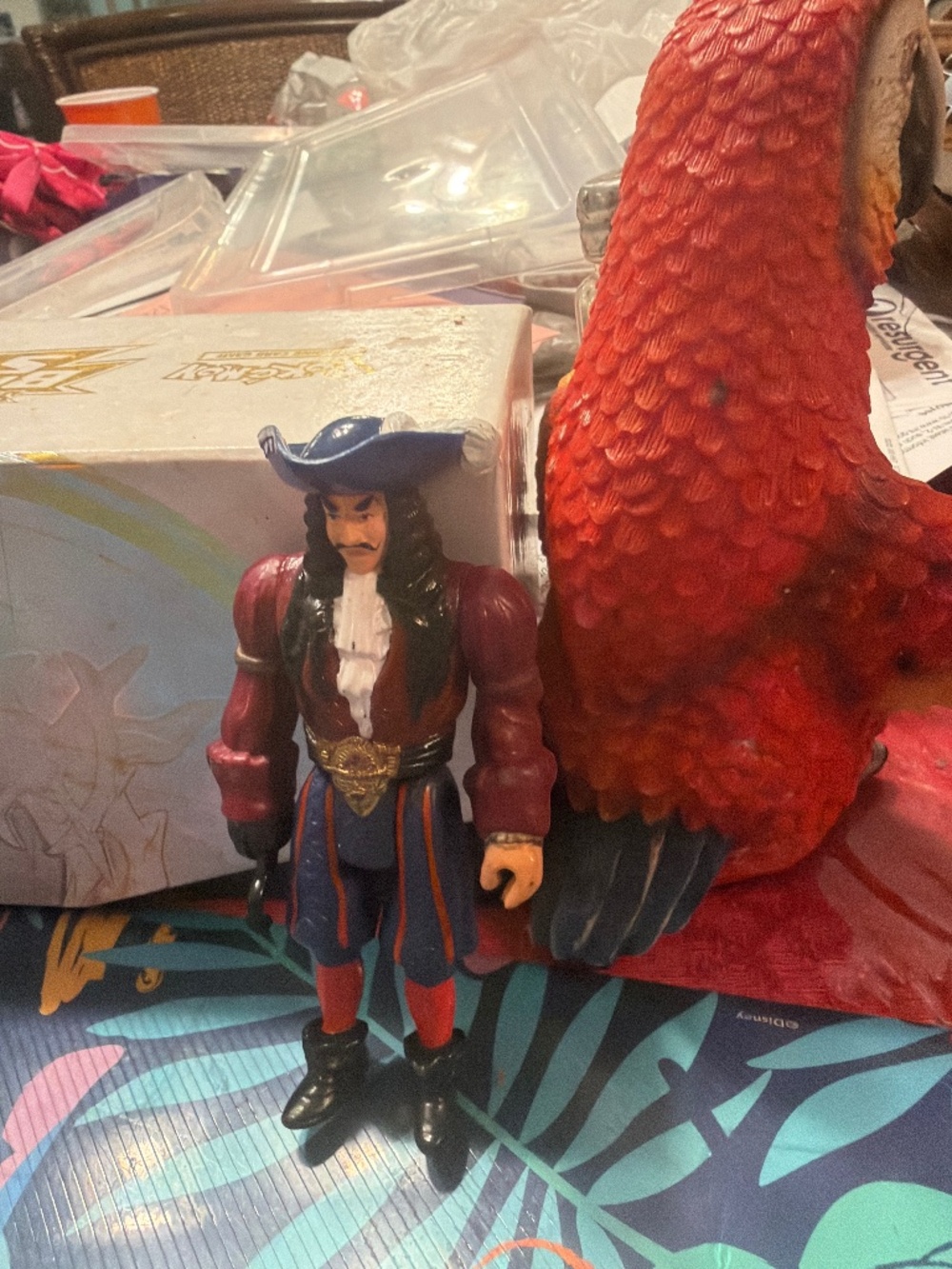 1991 Mattel action figure of Captain Hook from the movie Hook.